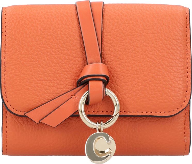 Chloé Small Alphabet Tri-Fold Wallet Orange