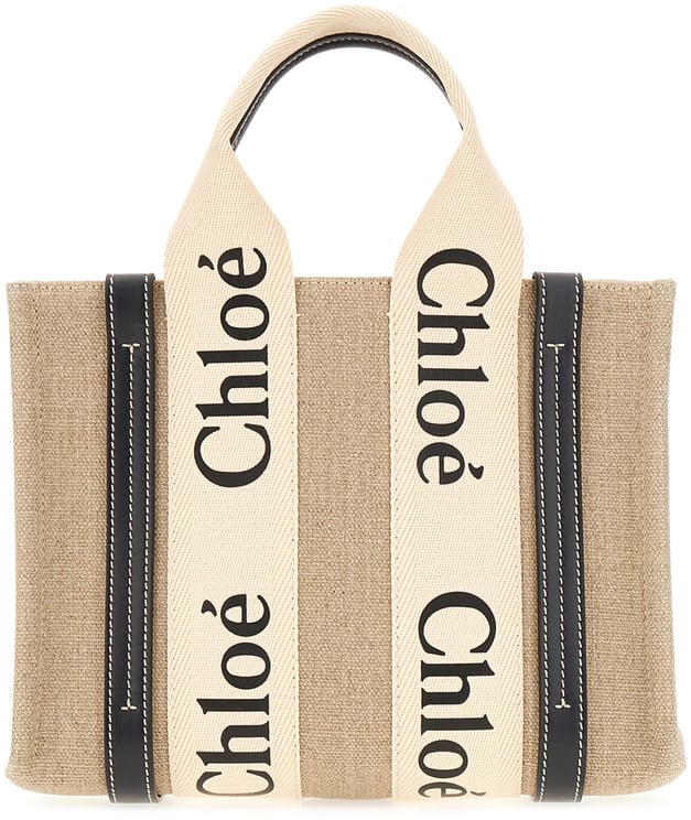 Chloé Chloe Linen small Woody handbag