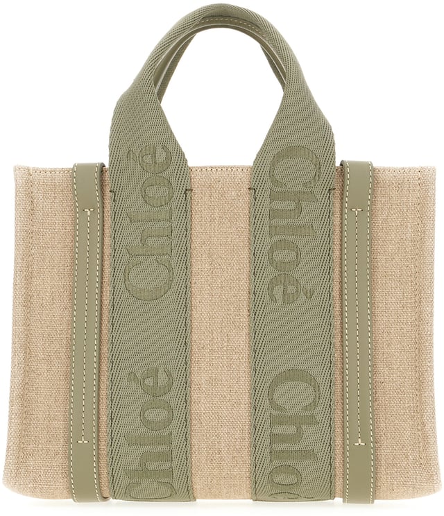 Chloé Chloe Cappuccino linen small Woody handbag