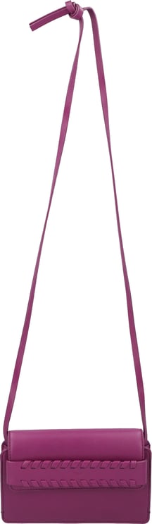 Chloé Shoulder Bag With Braided Detail Purple