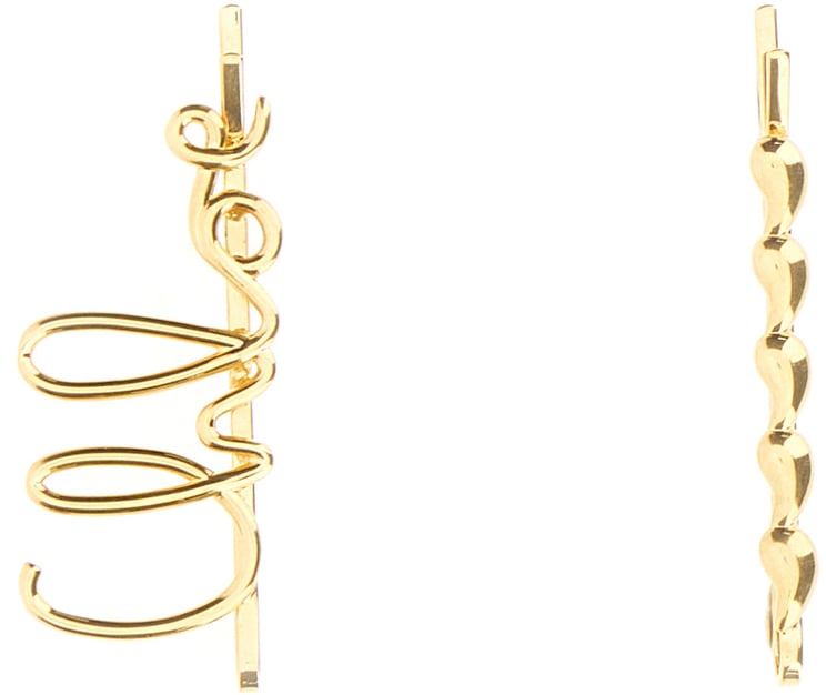 Chloé Chloe Gold metal ChloÃ© Iconic hair clips
