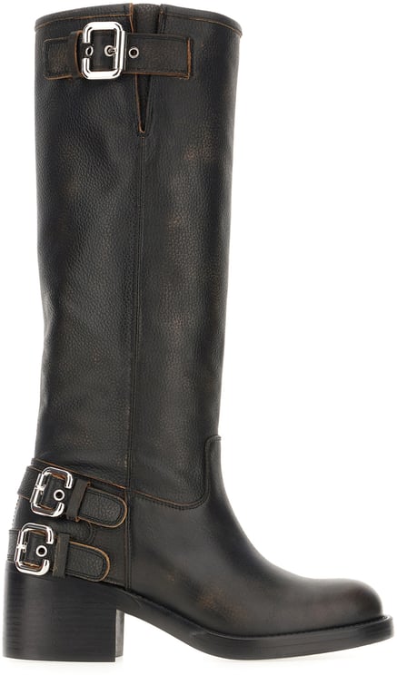 Chloé Chloe Black leather Dakota boots