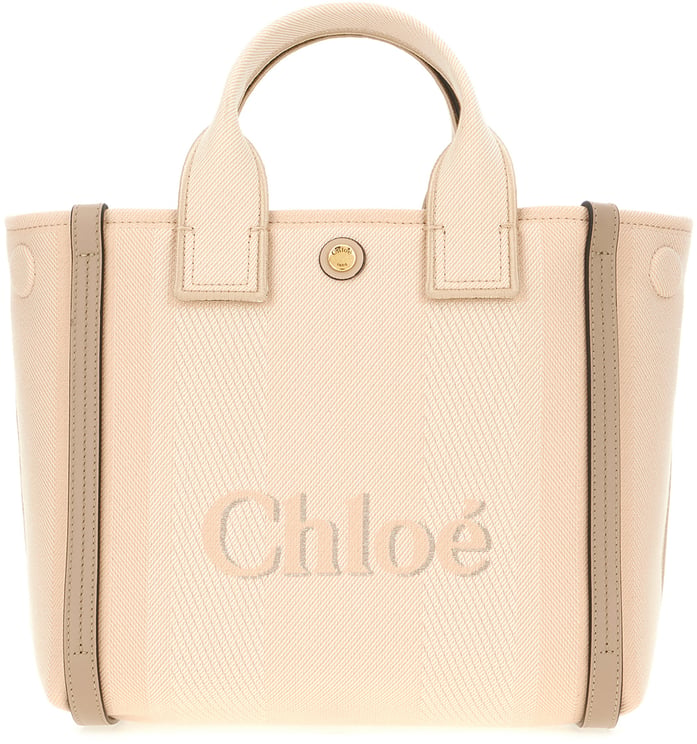 Chloé Chloe Multicolor canvas small Carry shopping bag