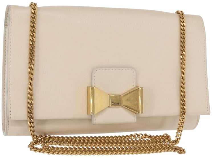 Chloé Chloe Chain Flap Crossbody Bag Leather