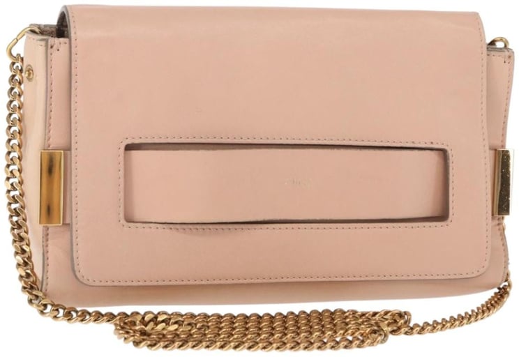 Chloé Chloe Elle Chain Clutch Leather Medium