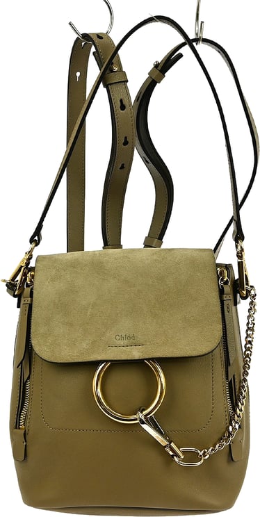 Chloé Chloe Faye Backpack Leather and Suede Mini