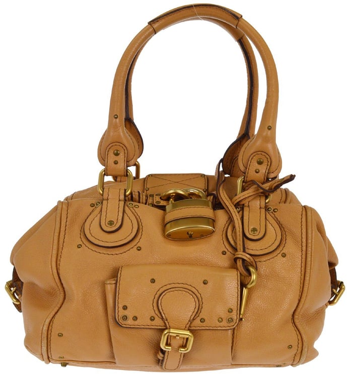 Chloé Chloe Paddington Lock Handbag Leather Medium