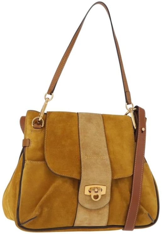 Chloé Chloe Lexa Crossbody Bag Suede Medium