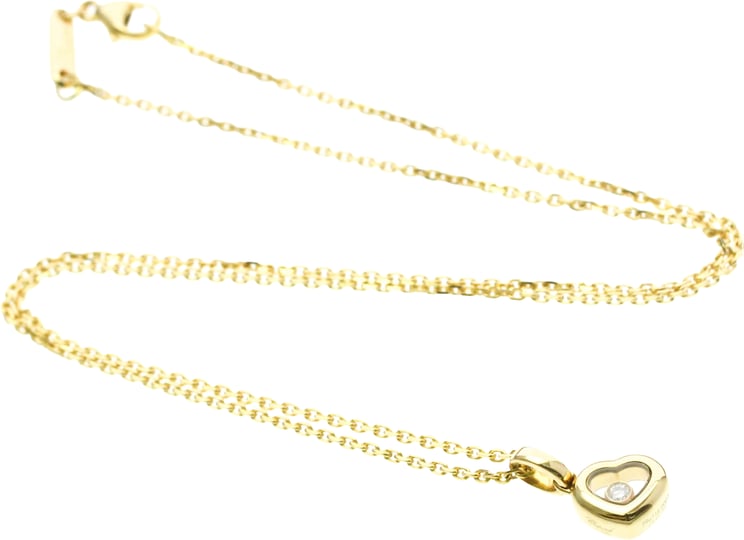 Chopard Chopard Happy Diamonds Heart Pendant 18K Yellow Gold with Diamonds and 1 Floating Diamond
