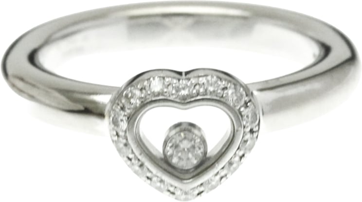 Chopard Chopard Happy Diamonds Heart Ring 18K White Gold with 1 Floating Diamond