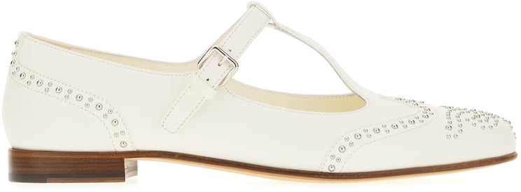 Church's Church's White leather ballerinas