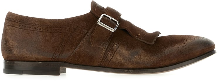 Church's Church's Brown suede Shanghai Laser monk strap shoes