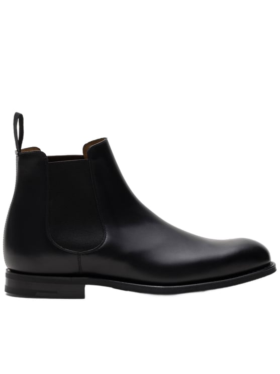 Church's Black Leather Chelsea Boots With Polished Finish