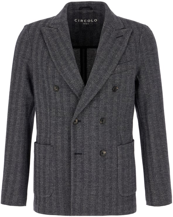 Circolo 1901 Circolo Embroidered wool blend blazer