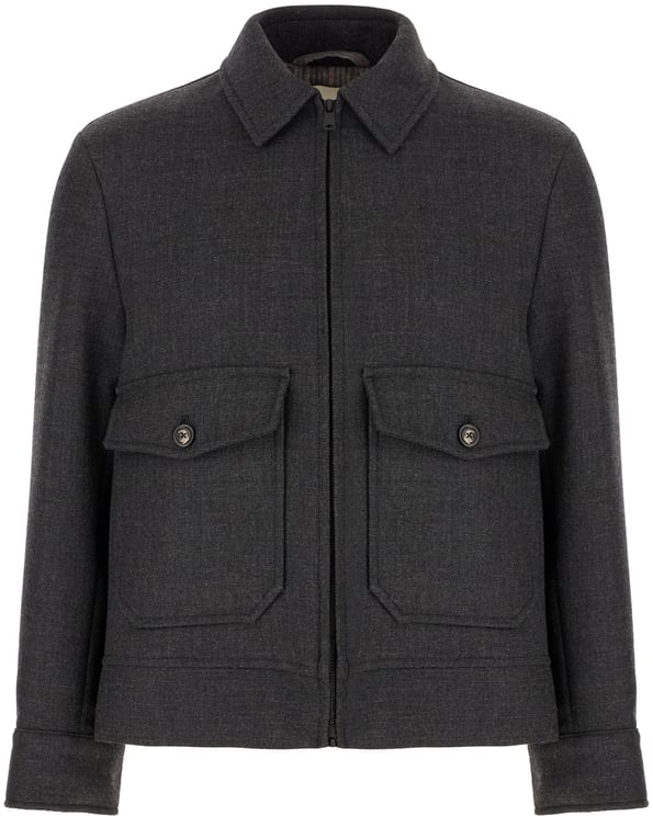 Circolo 1901 Circolo Charcoal wool jacket