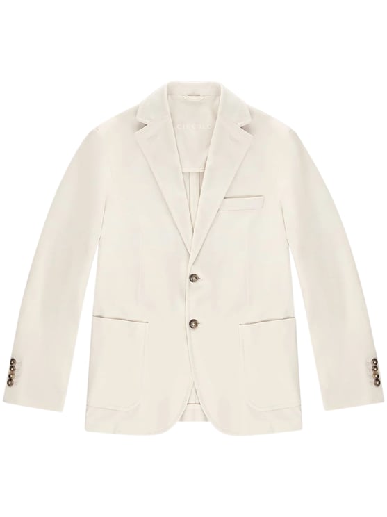 Circolo 1901 Light Beige Tailored Jacket with Notch Lapel