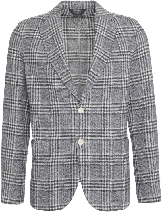 Circolo 1901 Single-breasted blazer with check pattern