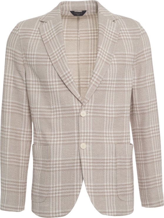 Circolo 1901 Single-breasted blazer with check pattern