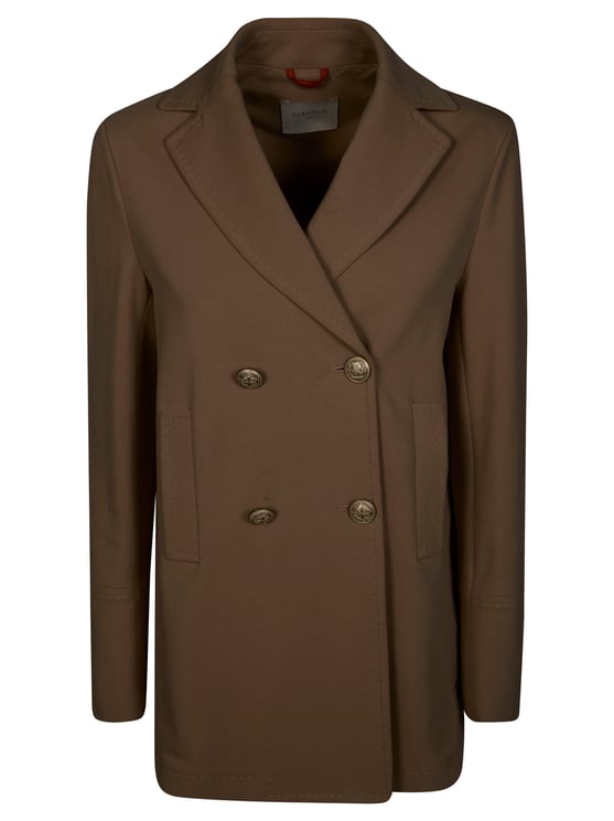 Circolo 1901 Brown Picot Double Breasted Jacket