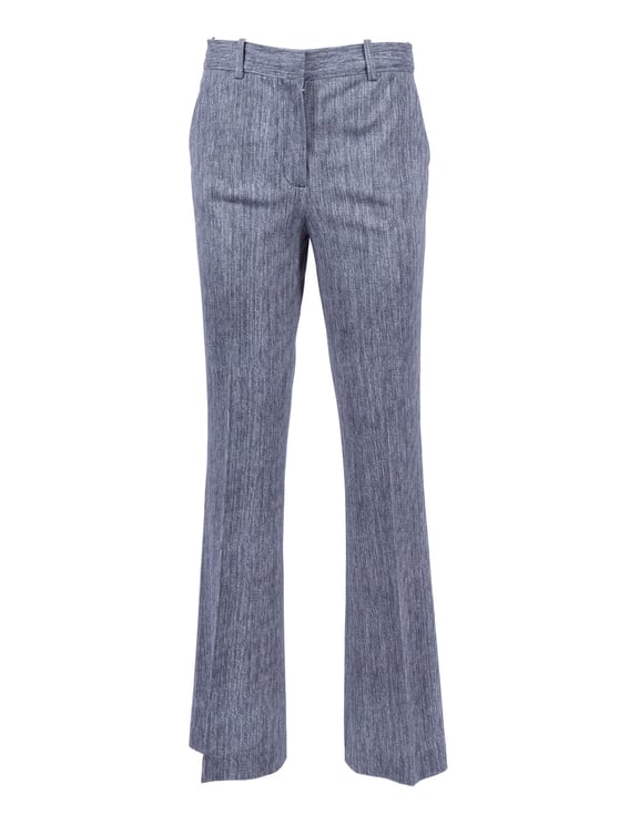 Circolo 1901 Blue Grey Flared Leg Flared Pants