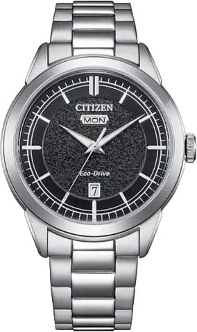 Citizen Citizen Horloge AW0151-85E Staal Eco-drive met Zwarte Wijzerplaat 39mm