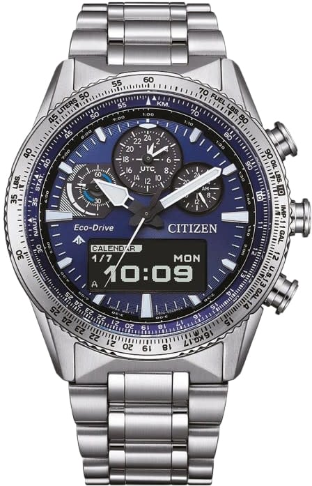 Citizen Citizen Horloge JV2000-54L Promaster Sky Staal Eco-drive Chronograaf 200m Waterdicht Saffierglas 42mm