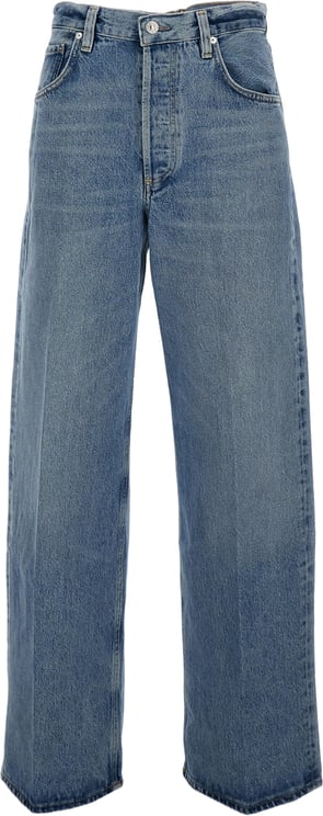 Citizens of Humanity Mid-Rise Baggy Jeans In Light Blue Organic Cotton