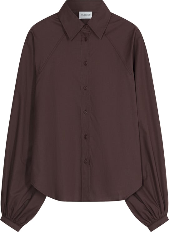 Closed Closed Raglan Blouse Blouses Donkerbruin C94126-25c-22