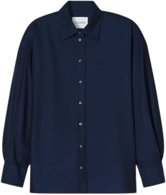 Closed Closed Cape Shirt Blouses Donkerblauw C94619-24p-22