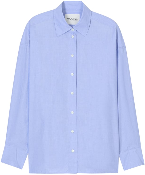 Closed Closed Cape Shirt Blouses Lichtblauw C94619-24p-22