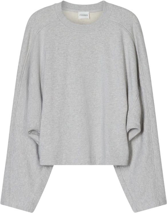 Closed Closed Gathered Sweatshirt Sweaters Lichtgrijs C95761-475-22