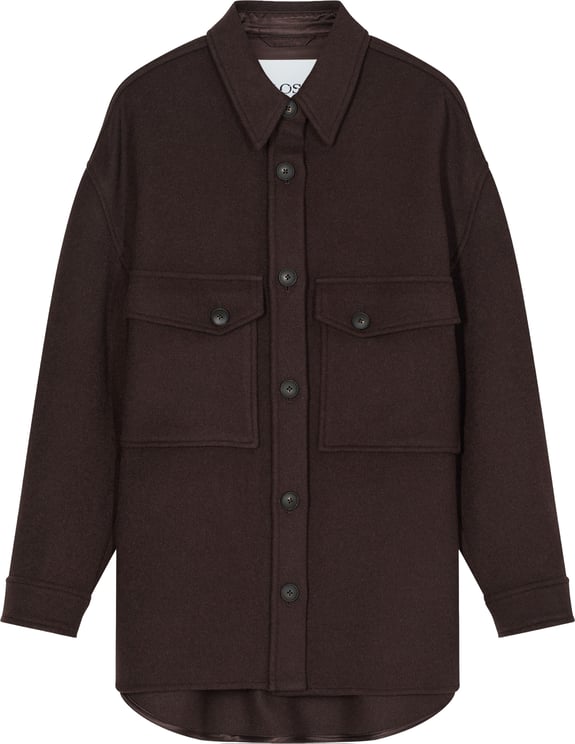 Closed Closed Oversized Shacket Jackets Donkerbruin C97170-66a-22