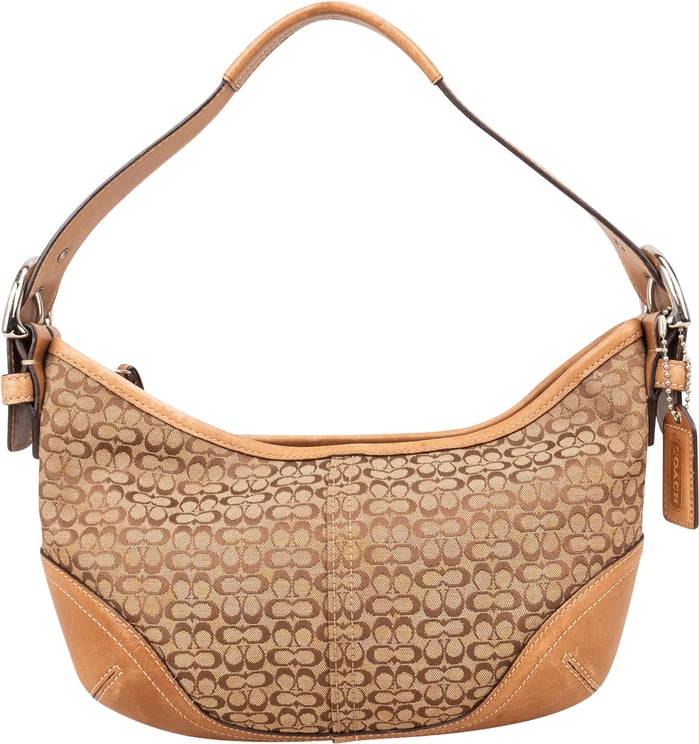 Coach Coach Monogram Signature Small Hobo Shoulder Bag
