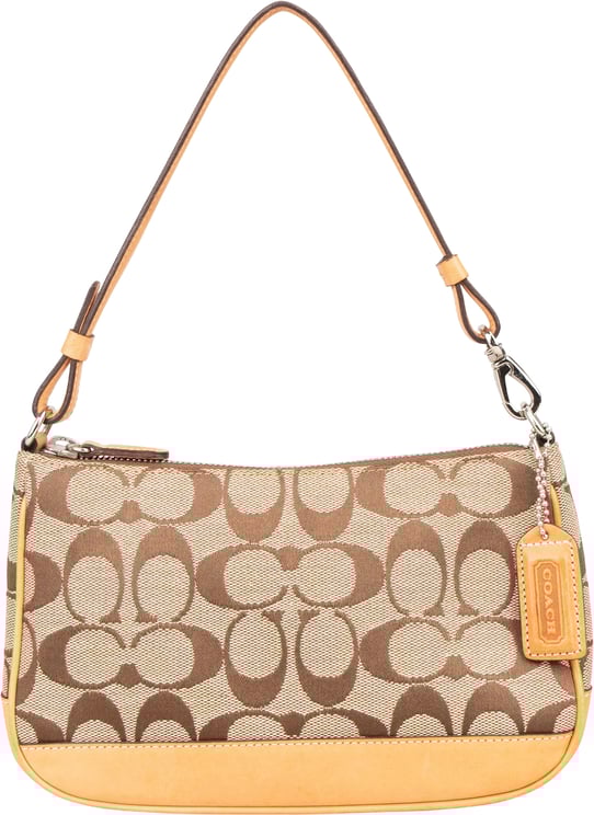 Coach Coach Signature Monogram Pochette Handbag