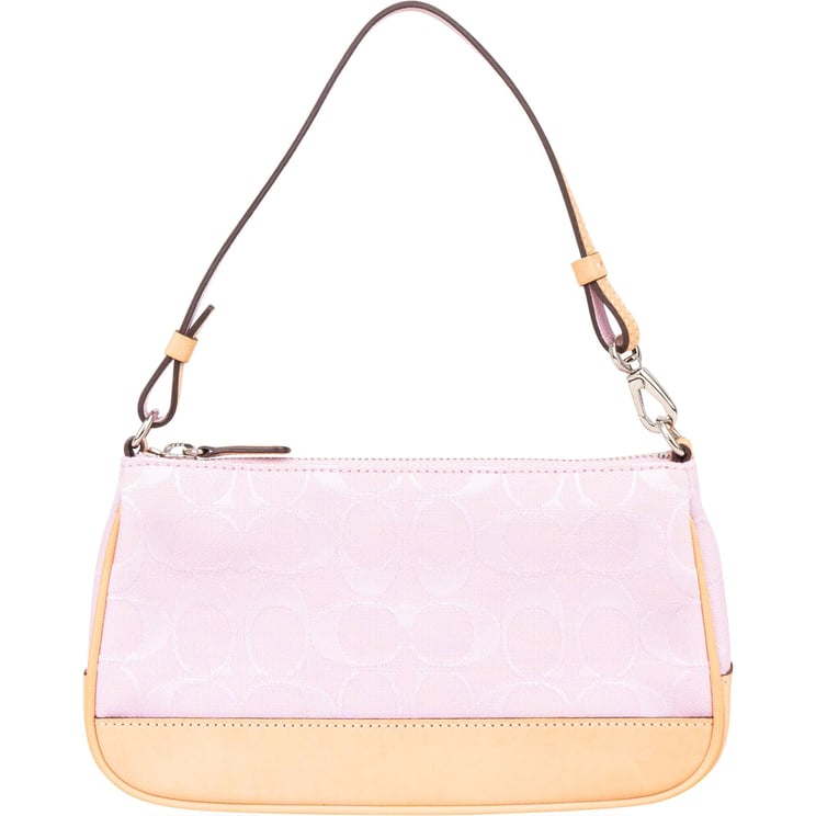 Coach Coach Monogram Signature Canvas Demi Pochette Handbag