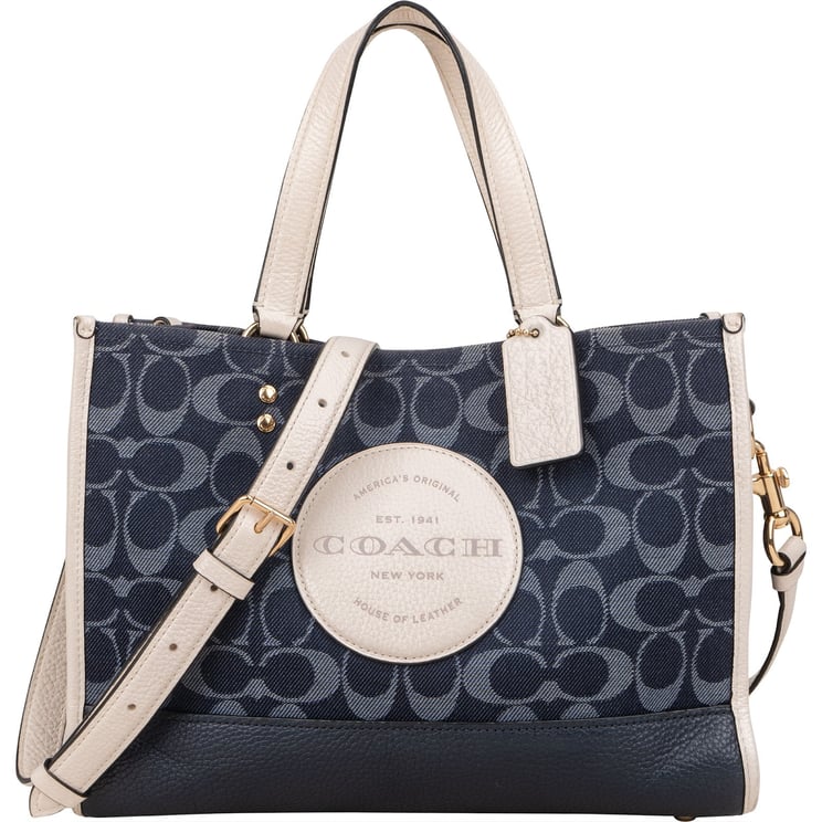 Coach Coach Monogram Signature Chambray Denim Handbag