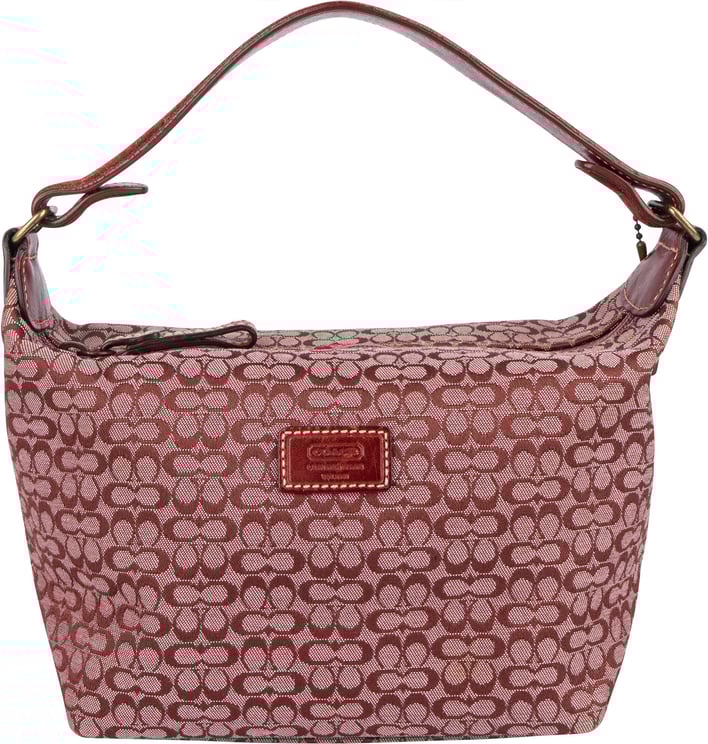 Coach Coach Mini Monogram Signature Leather and Suede Mini Handbag