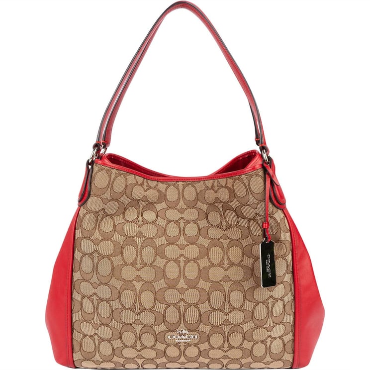Coach Coach Monogram Signature Edie Hobo Handbag