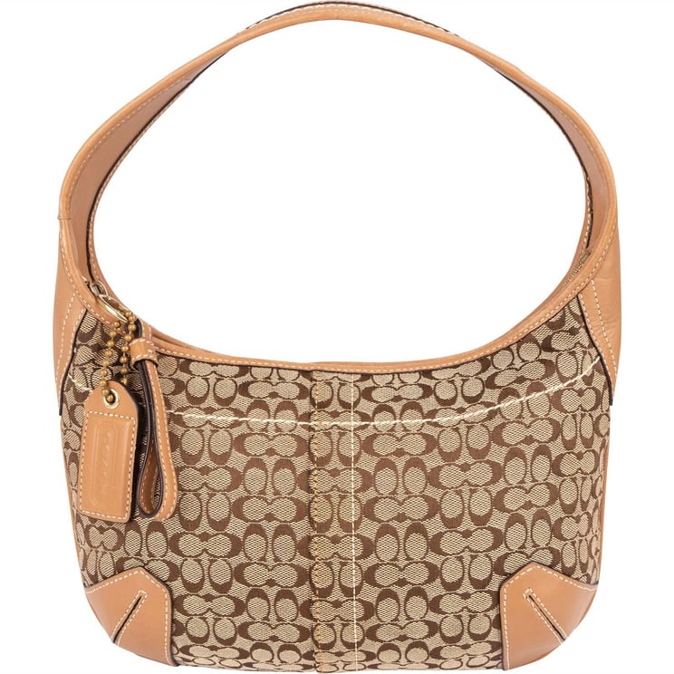Coach Coach Monogram Signature Small Hobo Shoulder Bag
