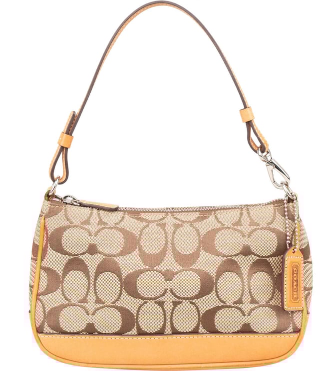 Coach Coach Signature Monogram Pochette Handbag
