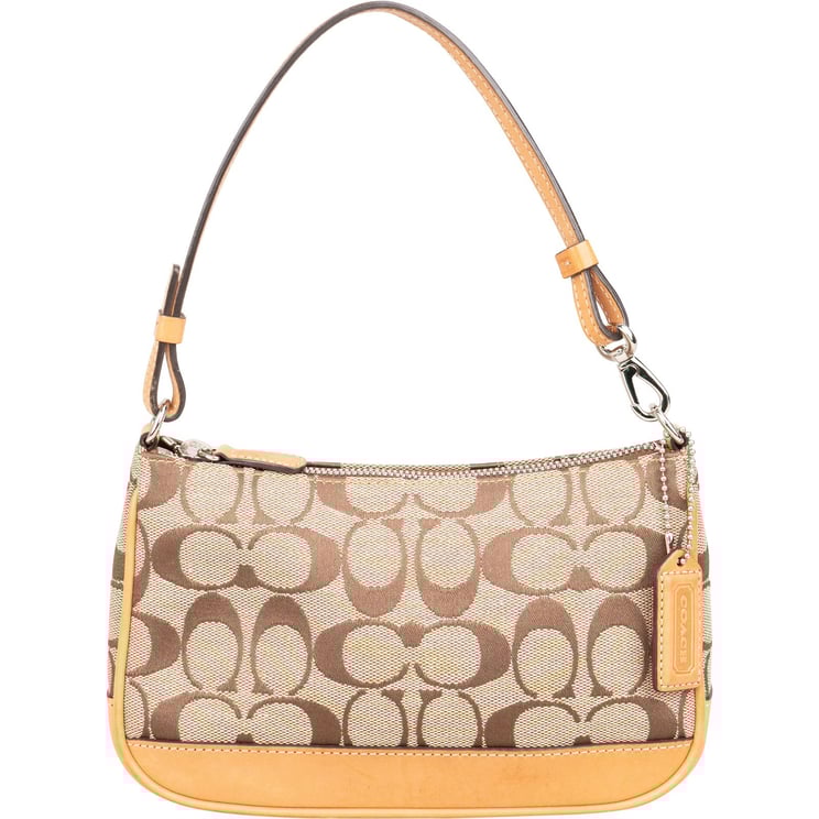 Coach Coach Signature Monogram Pochette Handbag