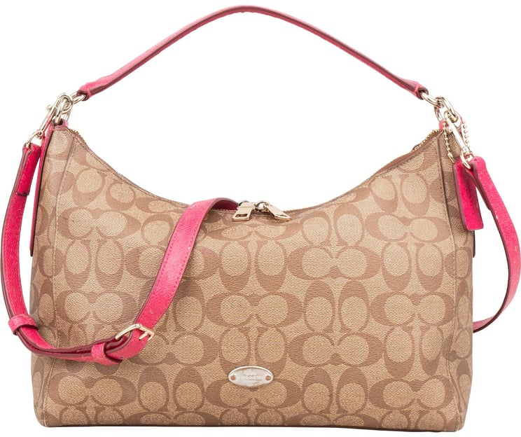 Coach Coach Monogram Signature East West Celeste Hobo Handbag