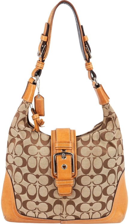 Coach Coach Monogram Signature Soho Buckle Flap Shoulder Bag