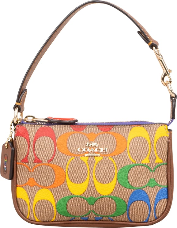 Coach Coach Monogram Signature Canvas Rainbow Nolita 15 Handbag