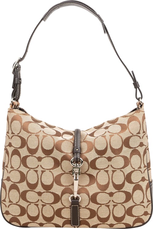 Coach Coach Monogram Signature Canvas Soho Hobo Shoulder Bag