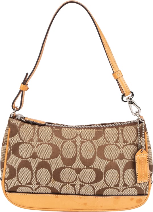 Coach Coach Signature Monogram Pochette Handbag