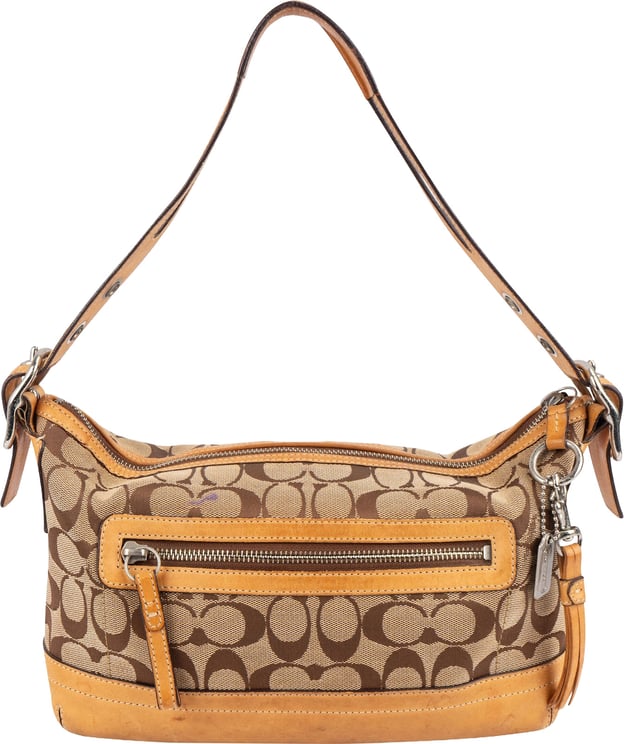 Coach Coach Monogram Signature Pouch Shoulder Bag