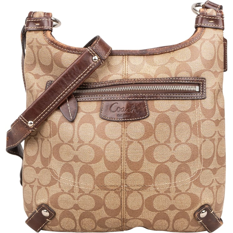 Coach Coach Monogram Signature Canvas Duffle Crossbody Bag