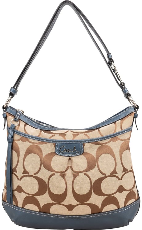 Coach Coach Monogram Signature Zoe Hobo Shoulder Bag