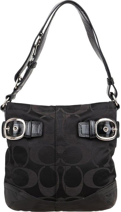 Coach Coach Monogram Signature Buckle Tote Crossbody Bag